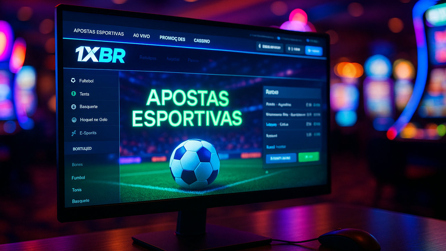 Apostas esportivas no cassino online 1XBR